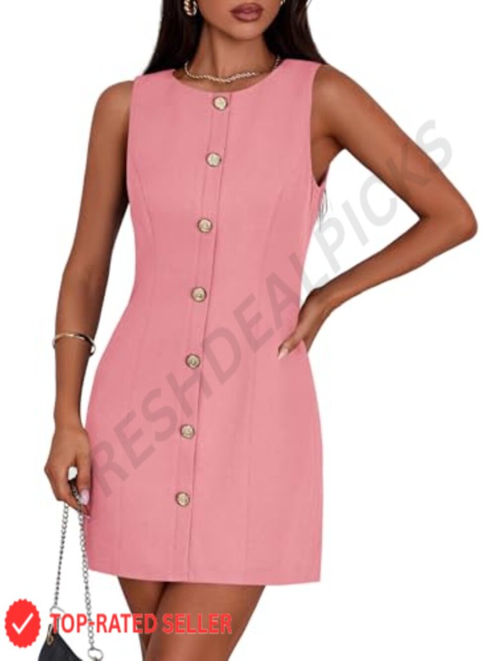 PRETTYGARDEN Women's Business Casual A-Line Mini Work Dress